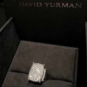 20x16mm Large David Yurman Wheaton Ring with 2.06 Carats in Pave Diamonds